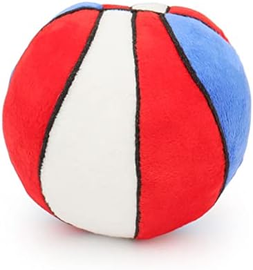 Dog Toys Balls - Chewable Plush Basketball for Dogs, Soft Pet Ball