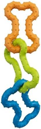 Bone Tugz Dental Dog Chew Toy, Floppy & Textured, 6.3"