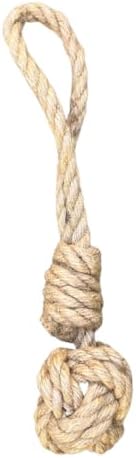 Small Hemp Rope Dog Tug Toy, Eco-Friendly, No Harmful Dyes (NOT a chew Toy!)