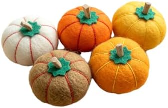 Cat Toy Balls, Pumpkin-Shaped, 5 Pack