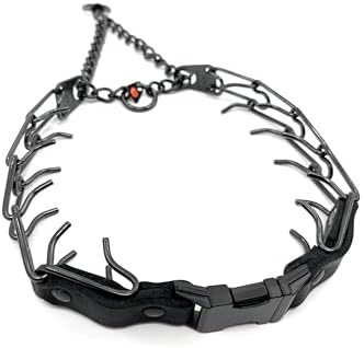 Herm Sprenger Prong Collar for Dogs Training – Quick Release Buckle & Swivel Ring for Easy Use – Made of Durable Steel Chrome Plated in Germany– 3.2mm Prongs for Large Dogs with 20-26" Neck