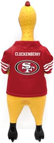 Littlearth NFL Team Rubber Chicken Pet Toy - Officially Licensed Teams