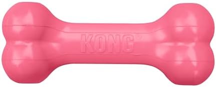 KONG Puppy Goodie Bone, Natural Rubber Chew, for Medium Puppies, Pink