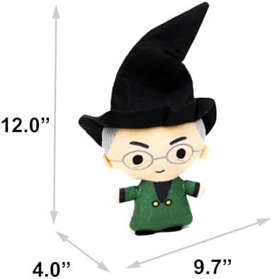 Buckle-Down The Wizarding World of Harry Potter Dog Toy, Harry Potter Professor Minerva Standing Charm Full Body Pose Pet Toy, Plush