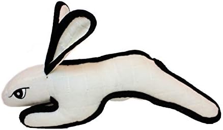 TUFFY® : 2 Pack Rabbit Dog Toy: Ultra Durable Plush Toy with Multiple Layers & Reinforced Seams, Washable and Floats, Original Construction
