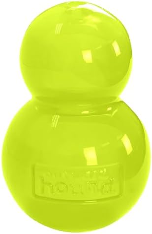 Outward Hound by Planet Dog Double-Tuff Stuffable Dog Toy, Large 5-Inch Green - Treat Dispensing Chew Ball for Medium to Large Dogs, Interactive Puzzle for Enrichment & Slow Feeding
