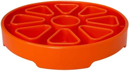 SodaPup Citrus Softie eTray – Durable Enrichment Feeder Made in USA from Non-Toxic, Pet-Safe, Food Safe Material for Mental Stimulation, Calming, Slowing Down Eating, Healthy Digestion, & More
