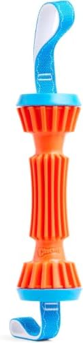 Chuckit! Rugged Bumper Dog Toy, Fetch Stick with TPR Ridges for Easy Grip,Medium Tug-of-War Toy for Medium Dogs,Floats in Water,13.5",Orange & Blue (not Recommended_for Aggressive Chewer) (Pack of 12)