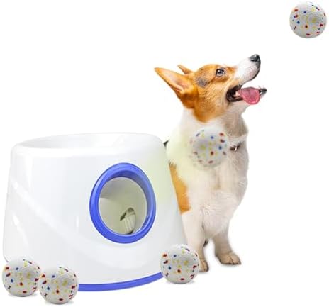 Automatic Dog Ball Launcher-Interactive Dogs Balls Thrower for Small Dogs