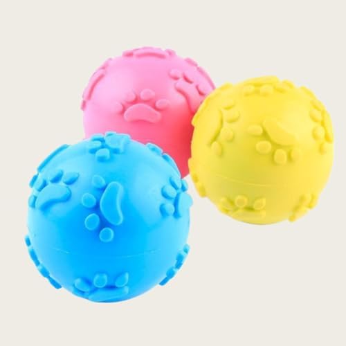 Dog Teeth Cleaning Ball – Interactive Molding Toy for Pet Dental Health, Durable Bite-Resistant Rubber, Treat Dispenser for Aggressive Chewers & Puppy Training (Blue)