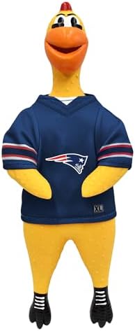 Littlearth NFL Team Rubber Chicken Pet Toy - Officially Licensed Teams
