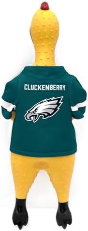Littlearth NFL Team Rubber Chicken Pet Toy - Officially Licensed Teams