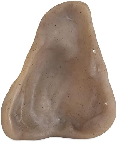 Pet Qwerks Pigs Ear BarkBone - Nylon Dog Bone for Aggressive Chewers - Bacon Flavor - 4.5"