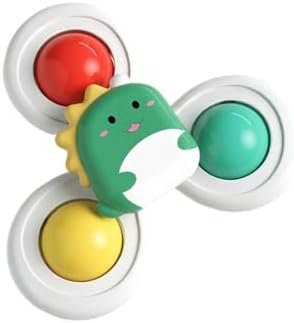 Suction Cup Cat Toy, Interactive Suction Cup Window Spinner Toys, Wall Mount Spinning Cat Toy for Indoor Cats, Durable Interactive Pet Toy, Dinosaur