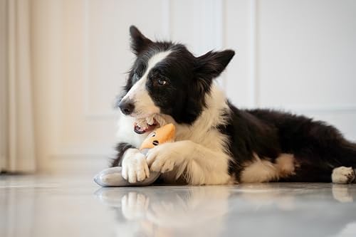 Squeaky Dog Plush Toy, Tools Bite_Stick Collection, 12", for Various Sized Dogs (Hand Saw, Large)