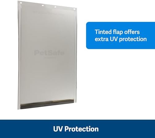 PetSafe Freedom Replacement Pet Door Flap, Non-Toxic Material, Size Medium | Weather-Resistant Flap W/ Magnetic Closure, 8 1/8" x 12 7/8" Opening, Fits PetSafe Extreme Weather & Wall Doors