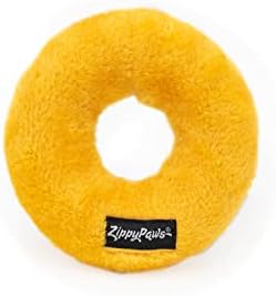 ZippyPaws Donutz No Stuffing Dog Toys to Keep Them Busy - Rainbow Donut