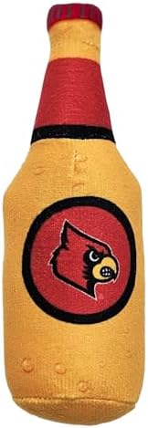 Pets First Best Plush CAT Toy NCAA Louisville Cardinals Complete Set of 3 Piece Cat Toys Filled with Fresh Catnip. Includes: 1 Helmet Cat Toy, 1 Football Cat Toy with Feathers & 1 Beer Bottle.