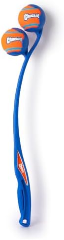 Chuckit! The Duo 22M Double Launcher Dog Toy 22", Two Medium Tennis Balls