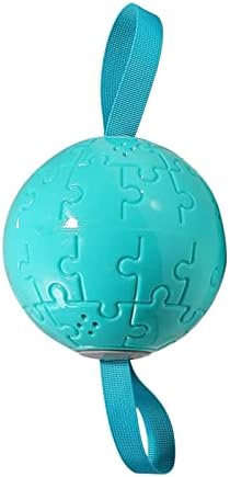 Squeaky Dog Toy Treat Dispenser Indoor Squeak Dog Toy Interactive Dog Toy Ball for Running, Small Medium Large Dogs, Aggressive Chewers