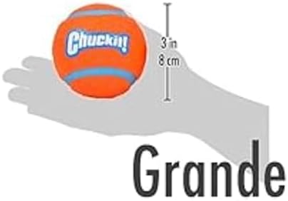 Chuckit! Dog Tennis Ball Toy, Large 3in, 2 Pack, for 60-100lbs Dogs