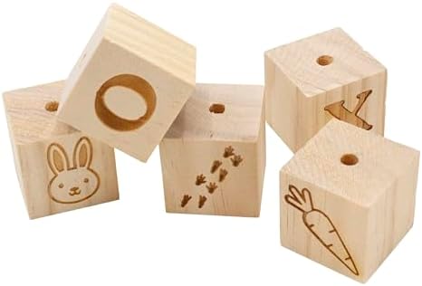 Oxbow Ox Blocks, Rabbit & Guinea Pig Toy, Bunny Enrichment Chew Toy