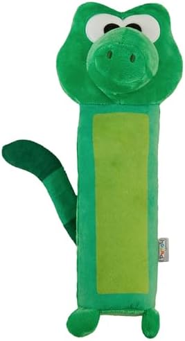 Outward Hound Bottle Bros Alligator Dog Toy, 12 Inch Plush Squeaky & Crackle Toy for Dogs, Interactive Fetch & Engaging Solo Play, Medium, Green