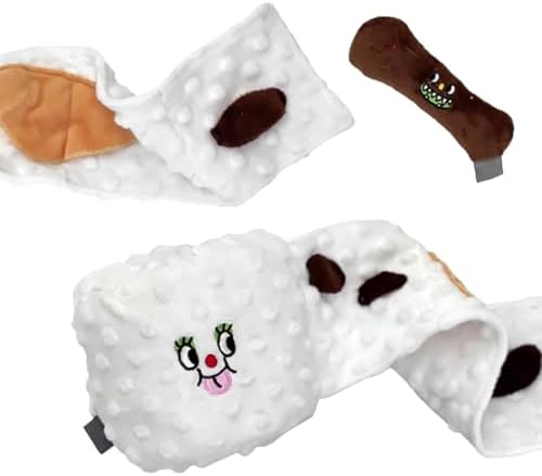 Cyrank Dog Snuffle Toy, Toilet Paper Dog Puzzle, Hide & Seek, Slow Feeder, Mental Stimulation, Medium Dogs