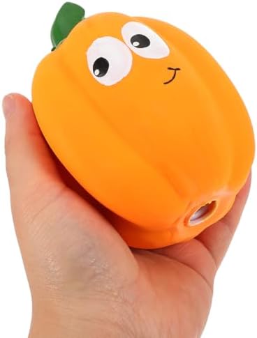 Balacoo 2-Pack Squeaky Pumpkin Dog Toys 4.73In Latex Chew