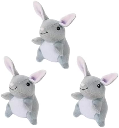 ZippyPaws Burrow Replacement Miniz Squeaky Toy for Enrichment - Bunnies