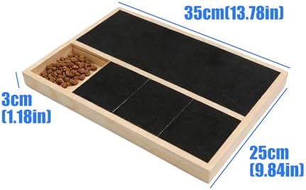 Dog Nails Grooming Board Multifunctional Removable Treat Dispenser and Scratch Training Tool Composite Wood Dog Nails Scratch Board with Treat Box