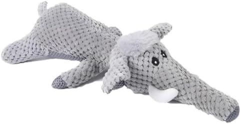 Squeaky Plush Toy for Dogs, Designed to Be Chew-Resistant, Soft Yet Durable, Suitable for Small, Medium, and Large Breeds, a Long-Lasting Squeaky Toy for Pets,14 inch Elephant