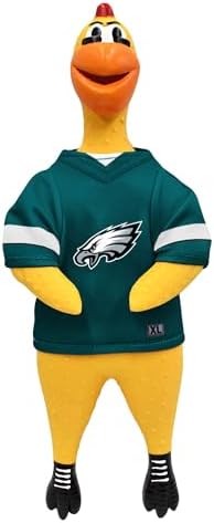 Littlearth NFL Team Rubber Chicken Pet Toy - Officially Licensed Teams