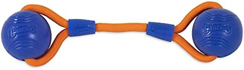 Chuckit! Crunch Ball Dog Toy, Medium, Duo Tug, for All Breed Sizes