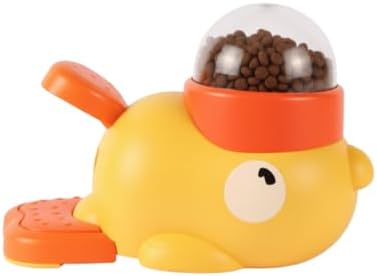 Interactive Duck Toy – Treat Dispenser for Pets | Slow Feeder Puzzle Toy for Mental Stimulation & IQ Training | Interactive Cat Toy & Dog Enrichment Toy | Durable & Easy to Clean