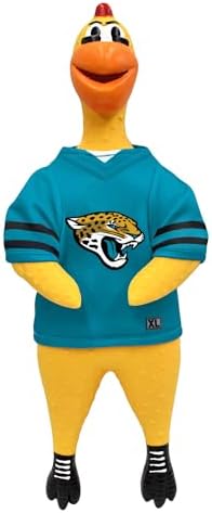 Littlearth NFL Team Rubber Chicken Pet Toy - Officially Licensed Teams