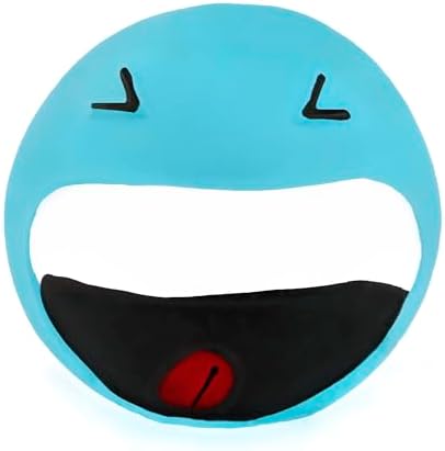 CHIWAVA 4PCS 3.2'' Squeaky Latex Rubber Dogs Flat Smile Balls for Small Dog