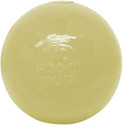 SodaPup Squeaker Ball – Durable Dog Ball Toy, Chew Toy & Floating Retrieving Toy with Squeaker Made in USA from Non-Toxic, Pet-Safe, Food Safe Rubber Material for Bonding, Physical Exercise, & More