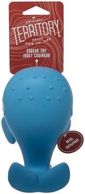 Sea Squeaker Natural Rubber Animal Dog Toy for Small Medium Large Dog Toy, Whale