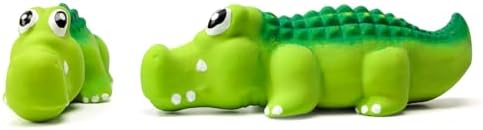 Squeaky Dog Toys for Medium Dogs, Soft Latex Squeaky Dog Ball, Cute Funny Squeak Crocodile Pet Toys