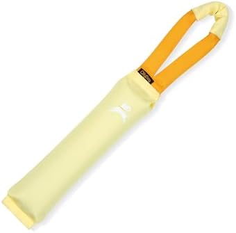 OllyDog Tugger | Dog Tug Toy for Tug of War & Training | Durable Bite Pillow | Eco-Friendly Recycled | Handle | Medium Large Dogs (Sol)