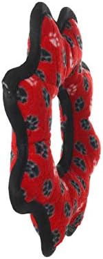 TUFFY® 2 Pack Bone and Gear Ring Small Ultra Durable Plush Dog Toys
