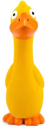 CHIWAVA 2PCS 7.9" Squeak Latex Dog Toys Yellow Duck for Small Medium Dogs