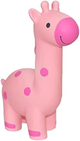 Multipet Minipet Latex Giraffe 5" Dog Toy with Squeaker (Assorted Color, 1 Pack)