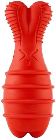 Outward Hound Grunt Fetch Stick Dog Toy, Bunny, Red
