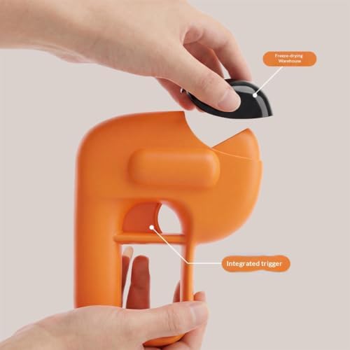 Cat Treat Launcher with Detachable Feeder, Interactive Kitten Treat Shooter