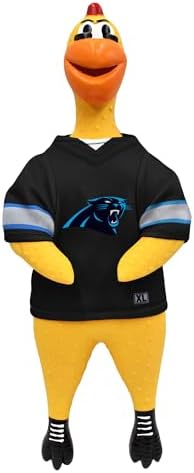 Littlearth NFL Team Rubber Chicken Pet Toy - Officially Licensed Teams
