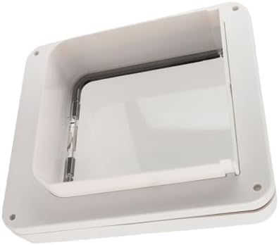 Microchip Cat Door, Automatic Unlocking Weatherproof (White +