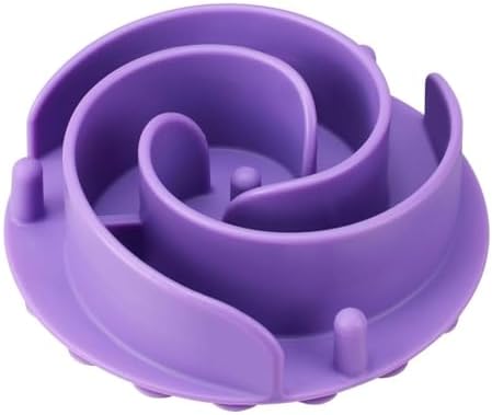 Slow Feeder Dog Bowls Insert, Bestalk Soft Silicone Slow Eating Feeder Insert with Suction Cups for Small, Medium and Large Dogs, Fit into Basic and Elevated Bowls