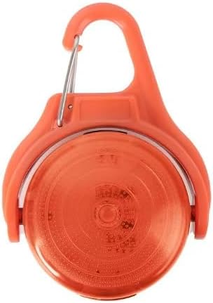 Smart Pet Location Tag with Holder – No Subscription, Compatible with Apple Find My (iOS Only), Lightweight Silicone Case, Clip-On Anti-Loss Accessory for Dog & Cat Collars, Bags (Orange)